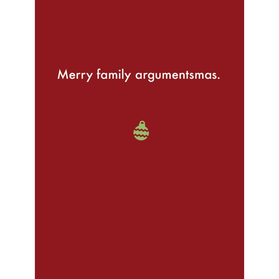 Merry Family Argumentsmas - Holiday Card