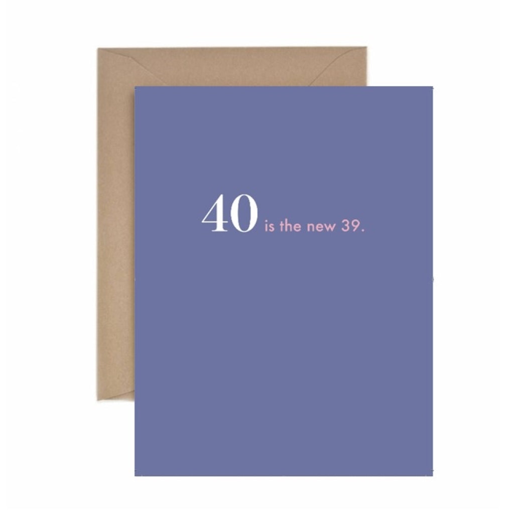 40th birthday card