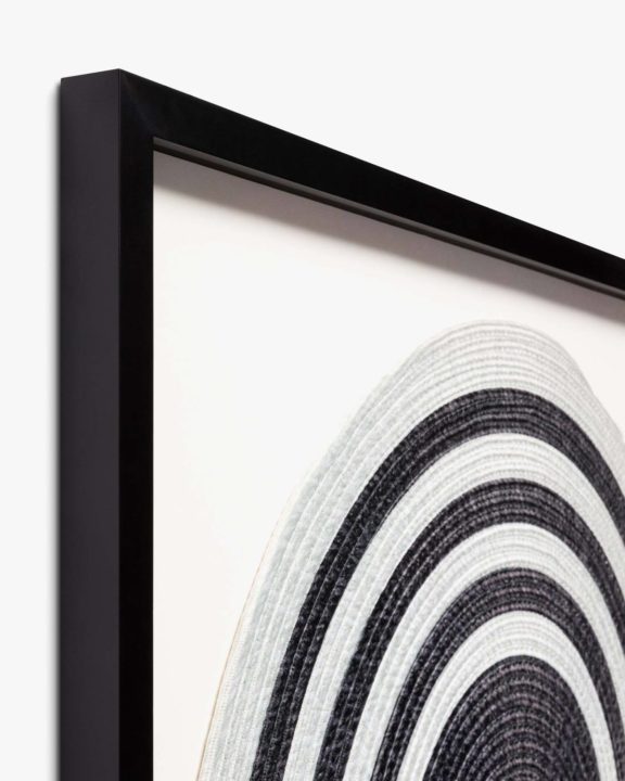 Black & White Modern Wall Art With Wood Frame