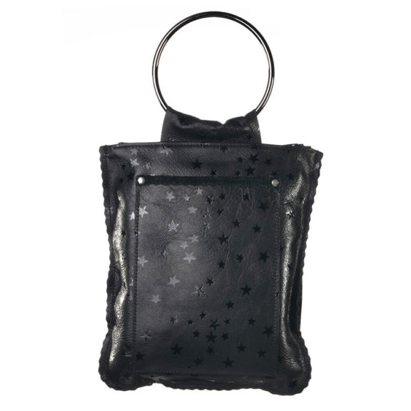 LARA B DESIGNS Hanna Leather Handbag - Midnight Stars