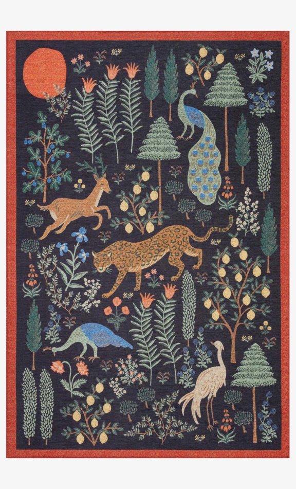 Whimsical Forest Creatures Area Rug