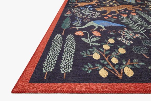 Whimsical Forest Creatures Area Rug