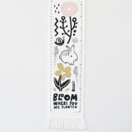 WEE GALLERY Bloom Canvas Growth Chart