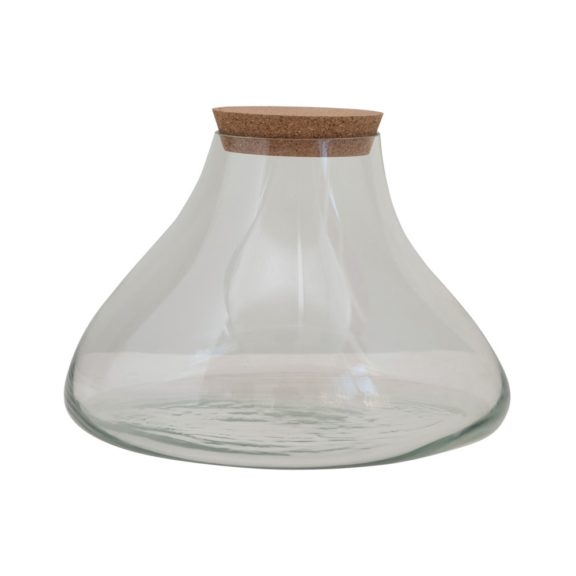 Glass Terrarium Jar With Cork Lid