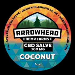 ARROWHEAD FARMS CBD Salve - Coconut (300mg)