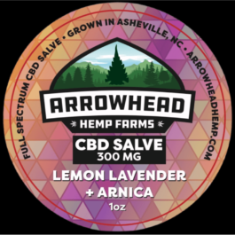 ARROWHEAD FARMS CBD Salve - Lemon Lavender + Arnica (300mg)