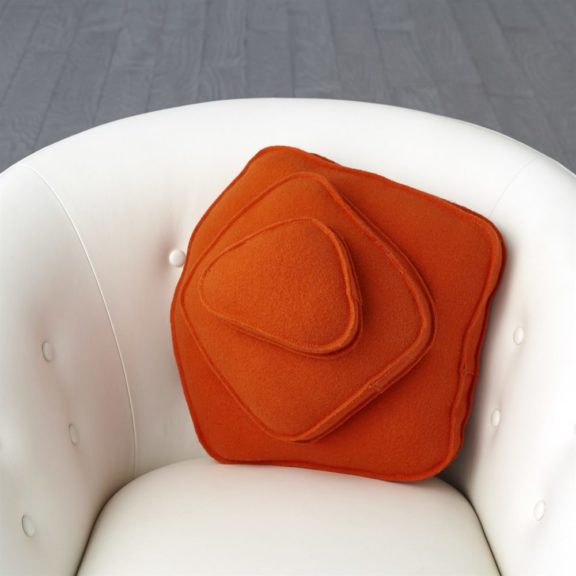 Orange Pebble Decorative Pillow