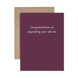 “Phone Upgrade” Congratulations Card