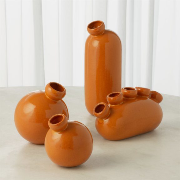 Orange Pod Multi Vase