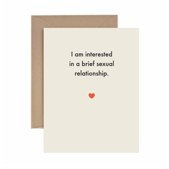 “Sexual Relationship” Greeting Card