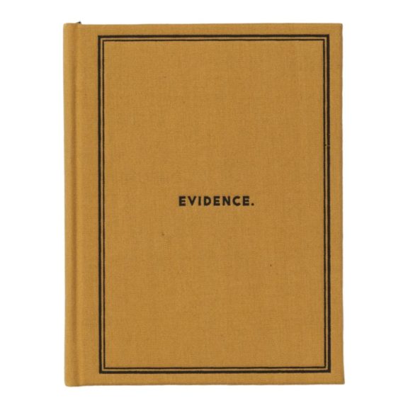 "Evidence" Fabric Bound Notebook
