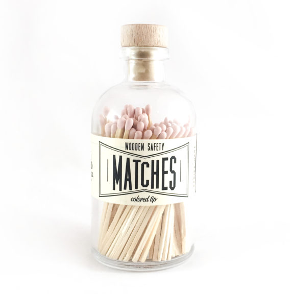 Vintage Apothecary Matches - Light Pink