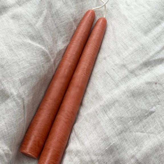 Tapered Candles - Clay (2 Sizes)
