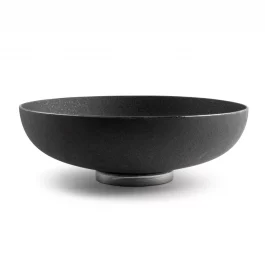Black & Silver Banded Bowl