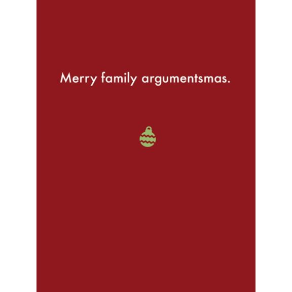 "Merry Family Argumentsmas" - Holiday Card