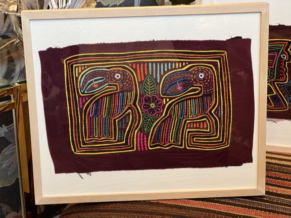One-of-a-Kind Columbian Mola Textile Wall Art - Dog & Pony Show
