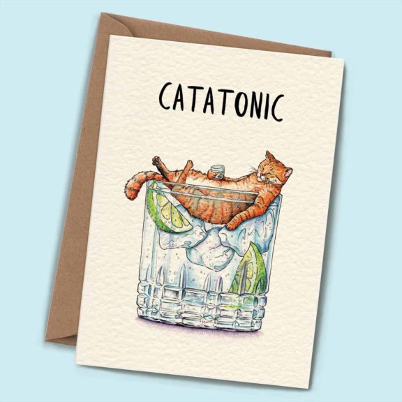 "Catatonic" - Just Because Greeting Card