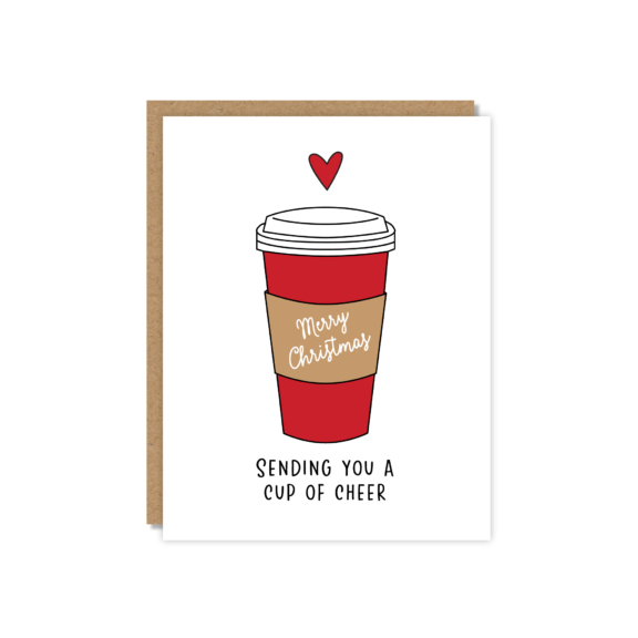 “Sending You a Cup of Cheer” Holiday Card - Dog & Pony Show