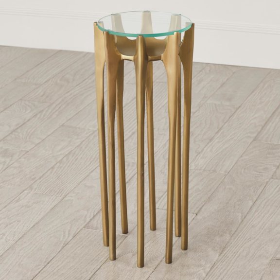 Antique Brass Accent Table - Dog & Pony Show