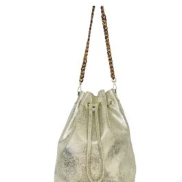 LARA B DESIGNS Audrey Shoulder Bag - Gold Crackle