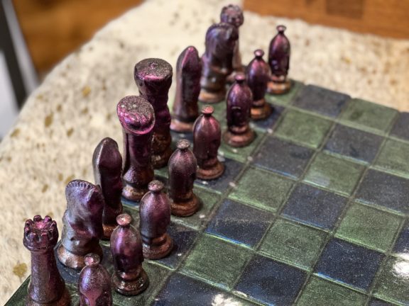 LORI VALENTINE Mid Century Modern Chess Set - Dog & Pony Show