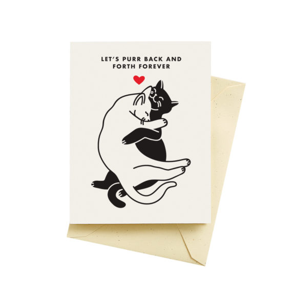 Purr Cat Snuggles – Love Card - Dog & Pony Show