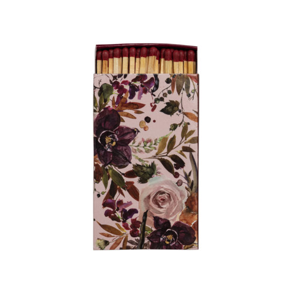 ROSY RINGS Rose Floral Matchbox