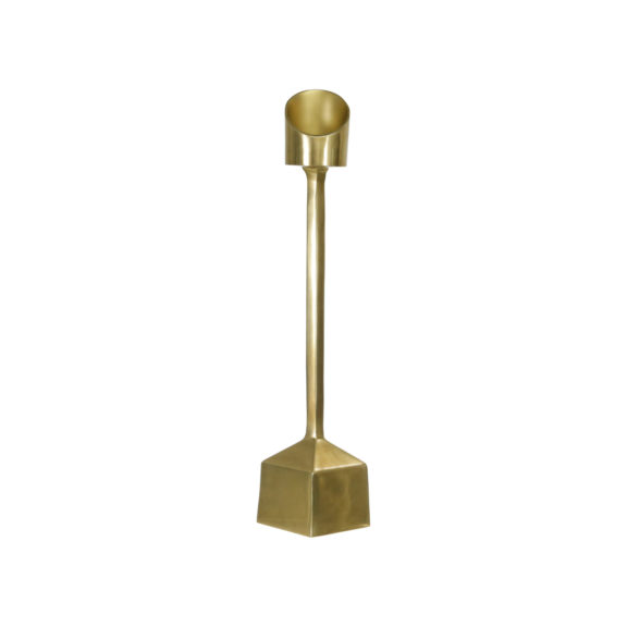 Gold Pillar Aluminum Candle Holder (2 Heights)