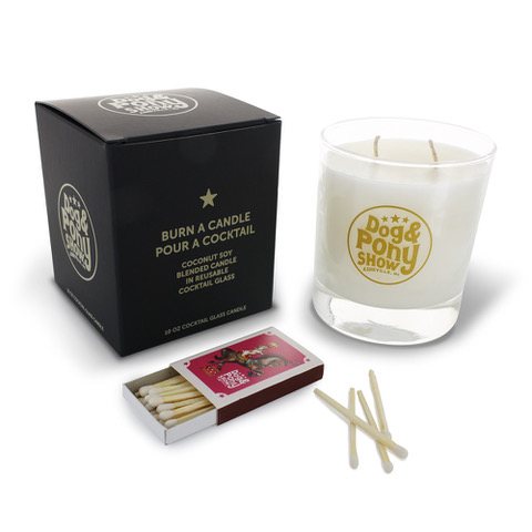 DPS 10 oz. Cocktail Glass Candle With Matches (2 Scents)