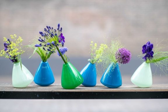 Tumbling Flower Vase – Blue - Dog & Pony Show