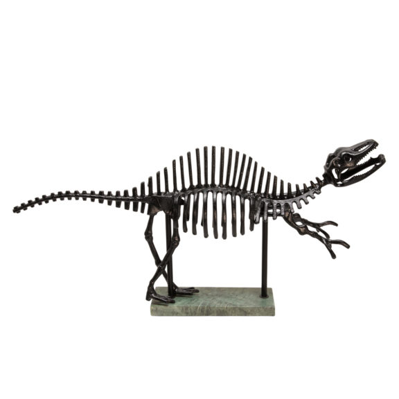 Black Metal Dinosaur Table Sculpture - Dog & Pony Show