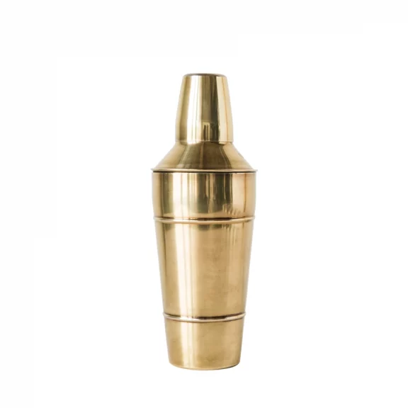 Brass Stainless Steel Cocktail Shaker - Dog & Pony Show