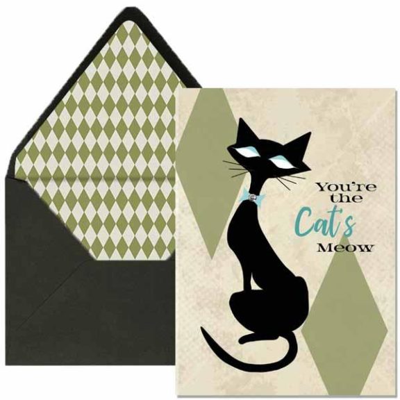 “You’re The Cat’s Meow” – Just Because Card - Dog & Pony Show