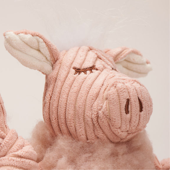 HUGGLEHOUNDS Plush Dog Toy – Pig (Large) - Dog & Pony Show