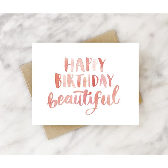 “Happy Birthday Beautiful” – Birthday Card - Dog & Pony Show