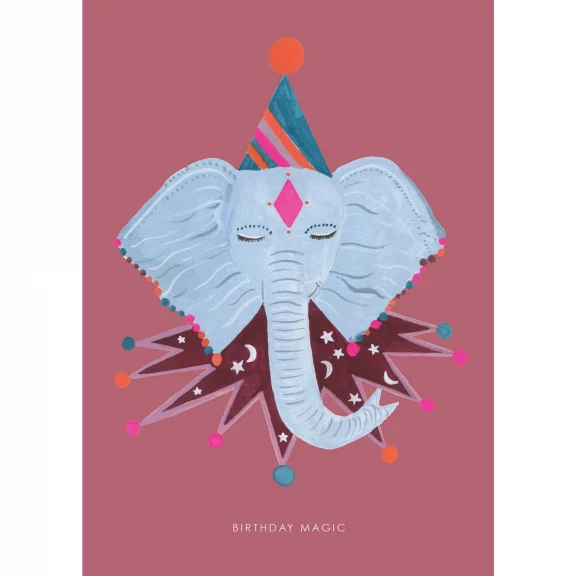 Magic Elephant - Birthday Card