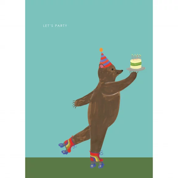Party Bear - Birthday Card