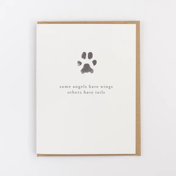 Some Angels Have Wings - Pet Sympathy Card