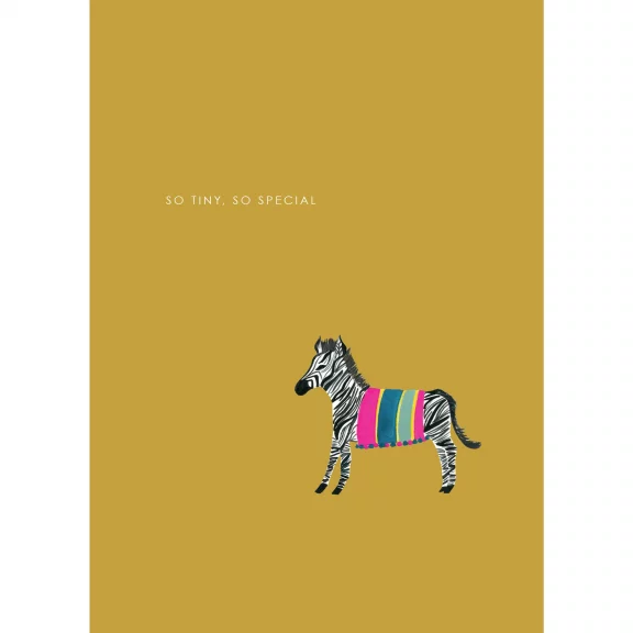 Tiny Zebra – New Baby Card - Dog & Pony Show