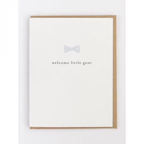 “Welcome Little Gent” – New Baby Card - Dog & Pony Show