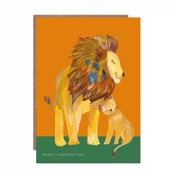 World’s Greatest Lion Dad – Father’s Day Card - Dog & Pony Show