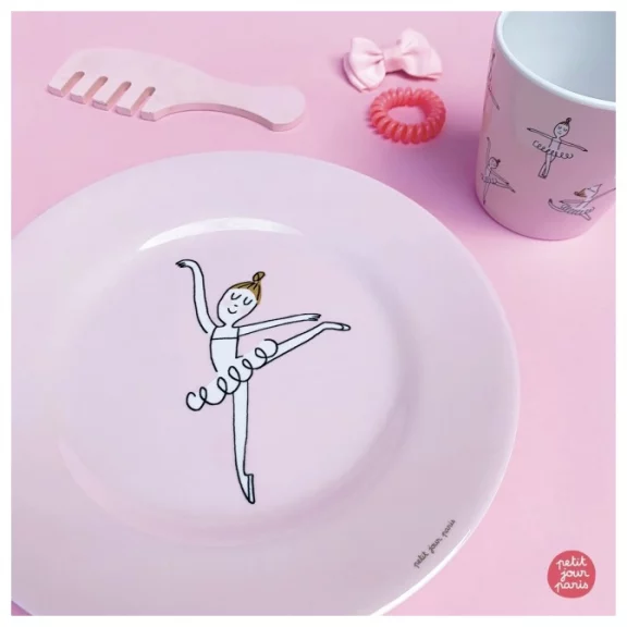 Pink Ballerina Dessert Plate - Dog & Pony Show