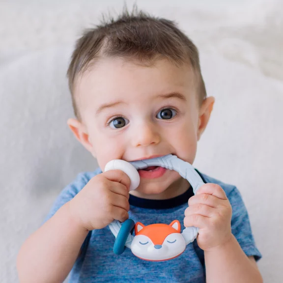 Ritzy Rattle Silicone Teether (3 Styles)