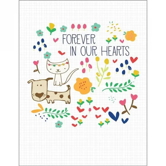 “Forever In Our Hearts” Pet Sympathy Card - Dog & Pony Show