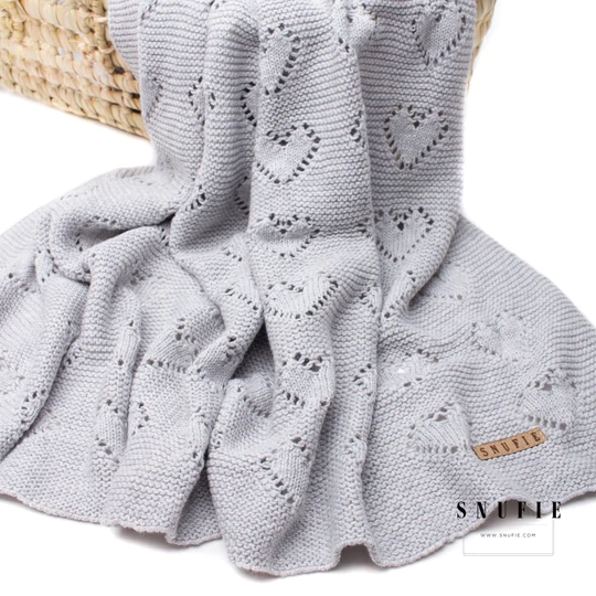 Knitted LOVE Baby Blanket (Various Colors) - Dog & Pony Show