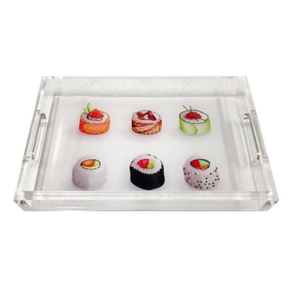 NICOLETTE MAYER Sushi Go Acrylic Vanity Tray 12.25 x 7.75