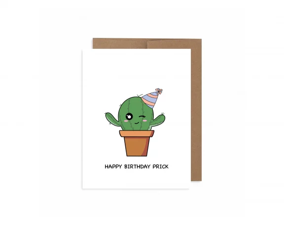 ‘’Happy Birthday Pr#%k” Birthday Card - Dog & Pony Show