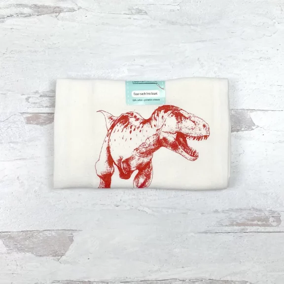 T-Rex Flour Sack Tea Towel - Dog & Pony Show