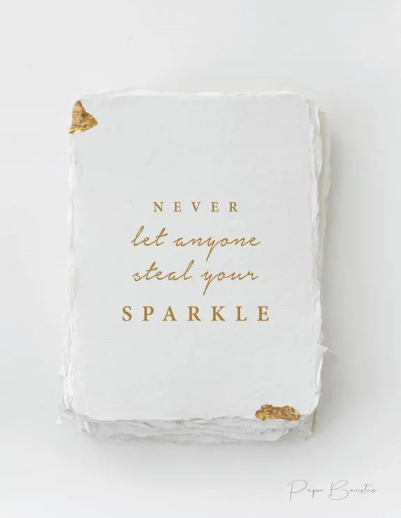 “Don’t Let Anyone Steal Your Sparkle” Just Because Card - Dog & Pony Show