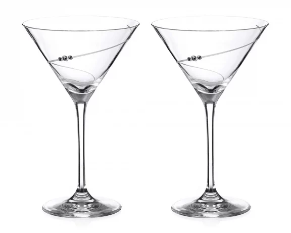 Swarovski Martini Prosecco Glasses S/2